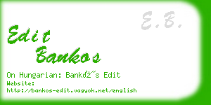 edit bankos business card